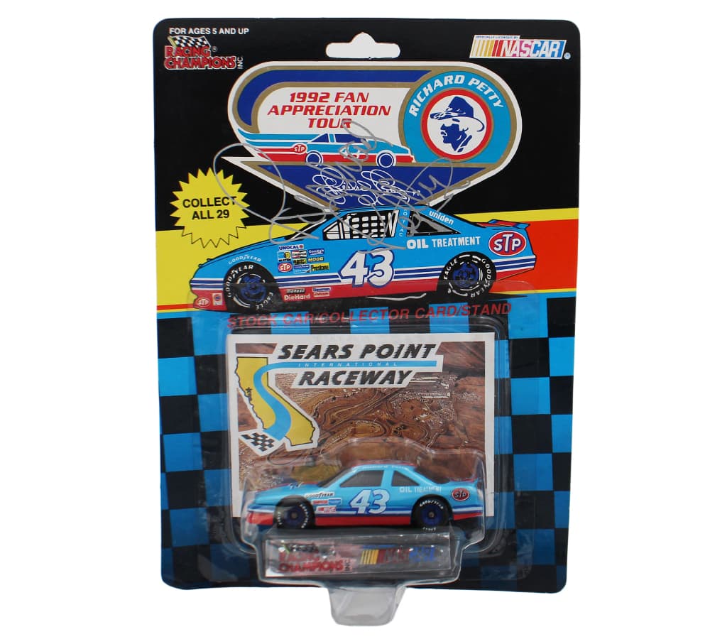 Richard Petty Signed NASCAR Sears Point Raceway Racing Champions Toy Car Richard Petty Other richard-petty-nascar-sears-point-raceway, supplier stock photo