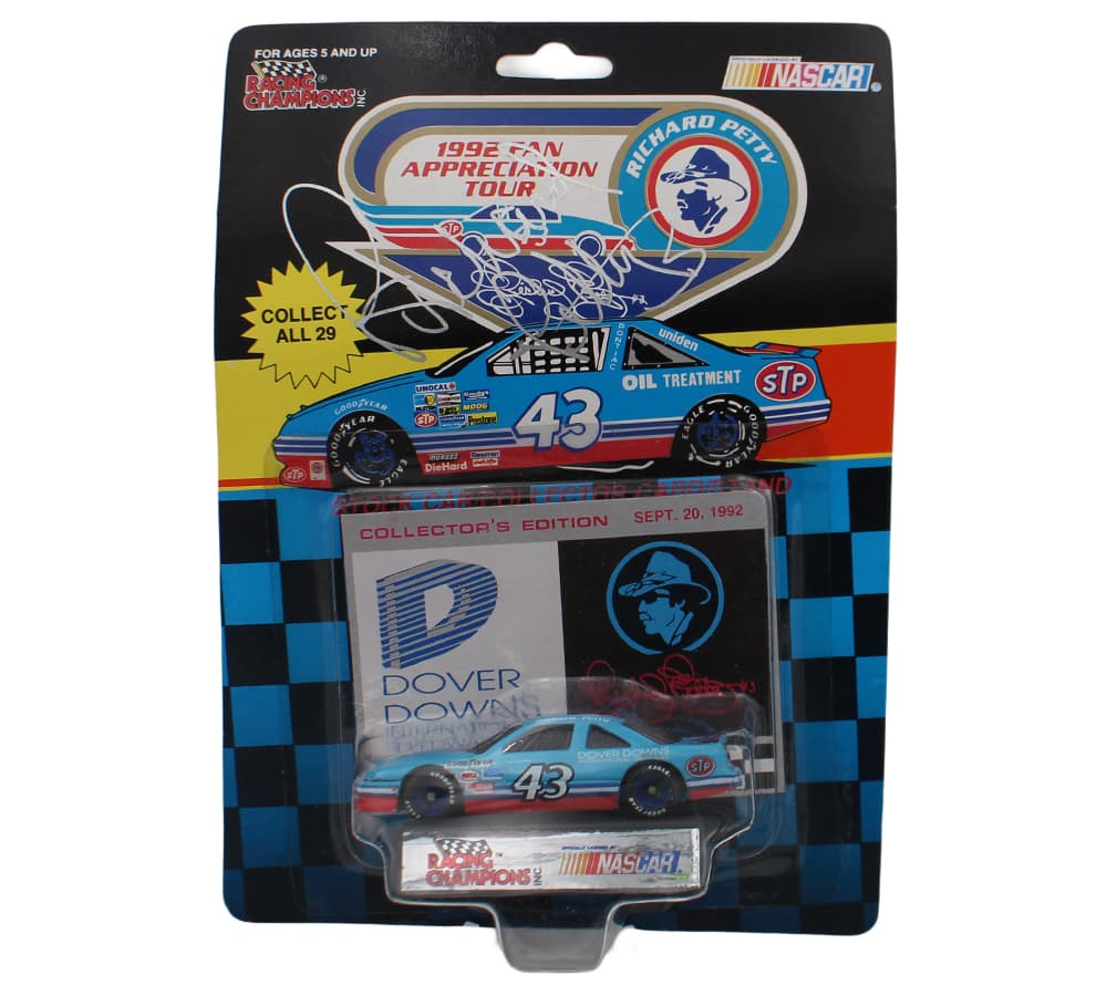 Richard Petty Signed NASCAR Dover Downs Sept 20, 1992 Racing Champions Toy Car Richard Petty Other richard-petty-nascar-dover-downs-sept, supplier stock photo