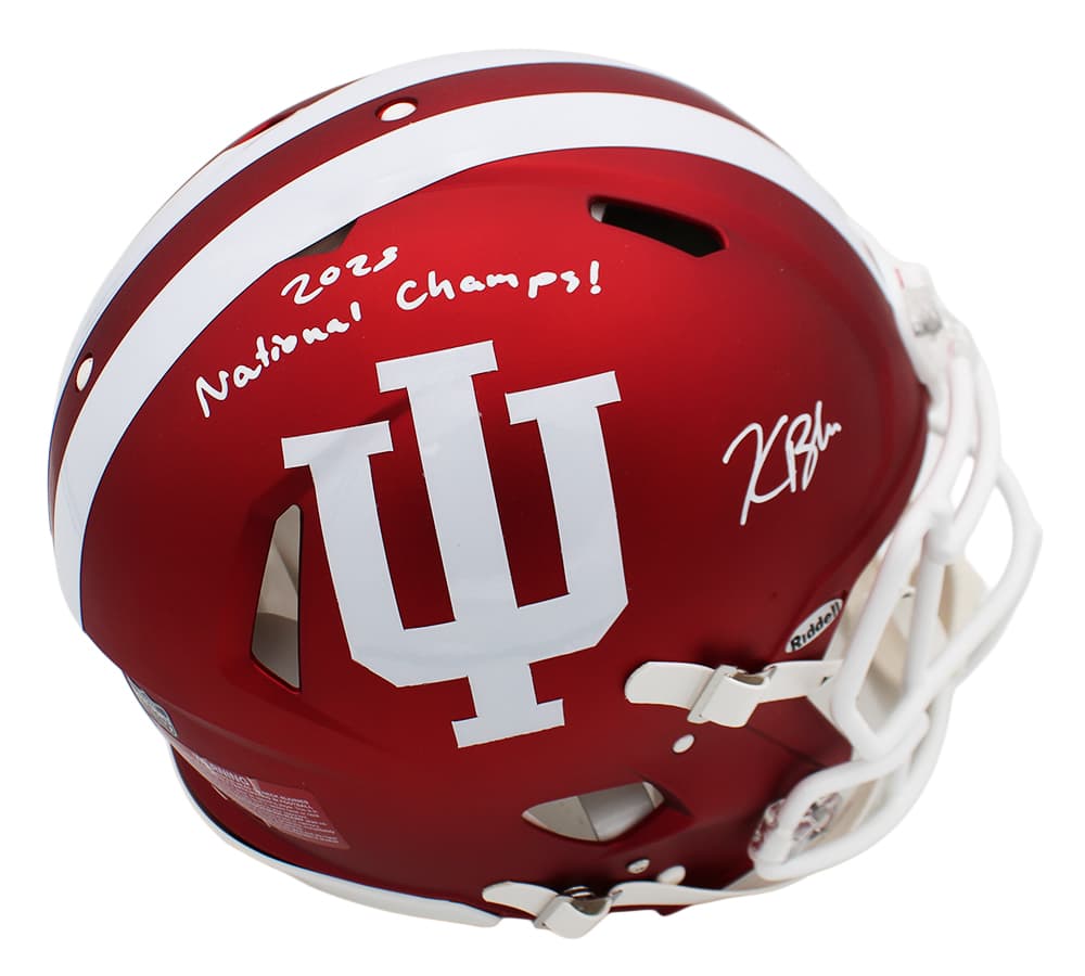 Kaelon Black Signed Indiana Hoosiers Speed Authentic NCAA Helmet with “2025 National Champs” Inscription Kaelon Black Helmet kaelon-black-indiana-hoosiers-speed-ncaa, supplier stock photo
