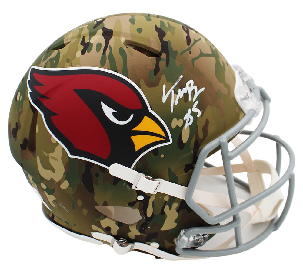 Trey McBride Signed Arizona Cardinals Speed Authentic Camo NFL Helmet Trey McBride Helmet trey-mcbride-arizona-cardinals-speed-camo, supplier stock photo