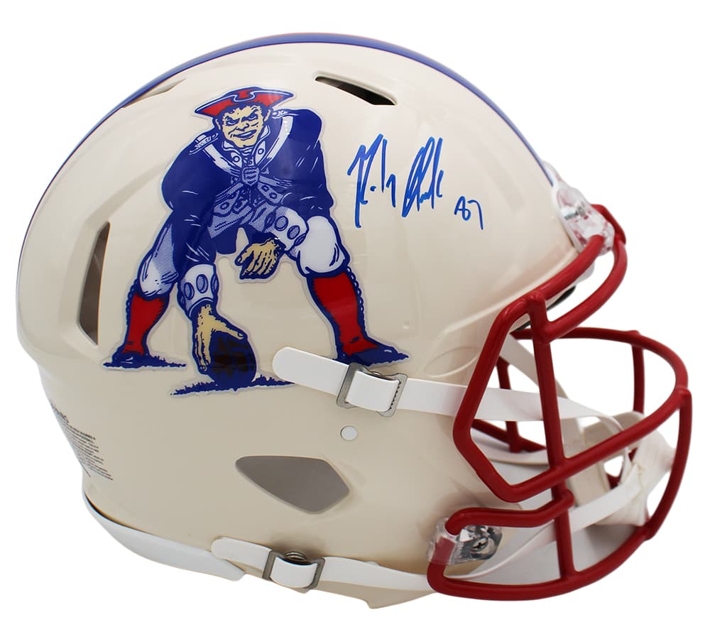 Rob Gronkowski Signed New England Patriots Speed Authentic Retro NFL Helmet Rob Gronkowski Helmet rob-gronkowski-england-patriots-speed-retro, New England Patriots, supplier stock photo