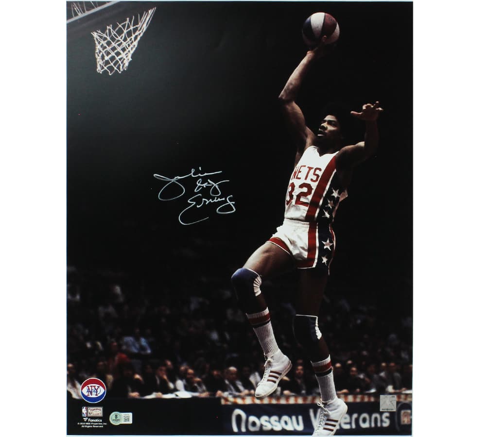 Julius Erving Signed Philadelphia 76ers Unframed 16×20 NBA Dunking Photo with “Dr. J” Inscription Julius Erving Photo 16x20-julius-erving-philadelphia-76ers-unframed, Philadelphia 76ers, supplier stock photo