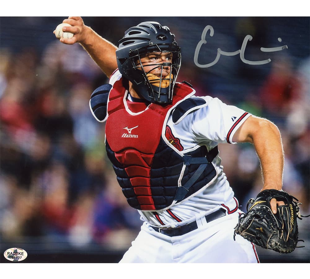 Evan Gattis Signed Atlanta Braves Unframed 8X10 MLB Photo – Throwing Photo 8x10-evan-gattis-atlanta-braves-unframed-mlb, Atlanta Braves, supplier stock photo