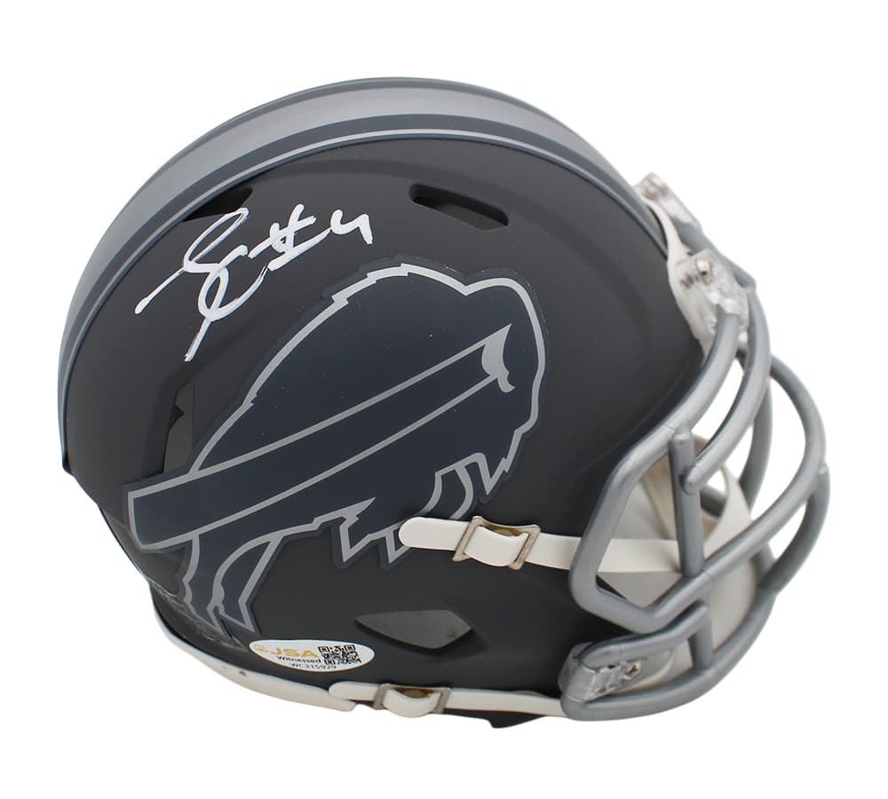 James Cook Signed Buffalo Bills Speed Slate NFL Mini Helmet James Cook Helmet james-cook-buffalo-bills-speed-slate, Buffalo Bills, supplier stock photo