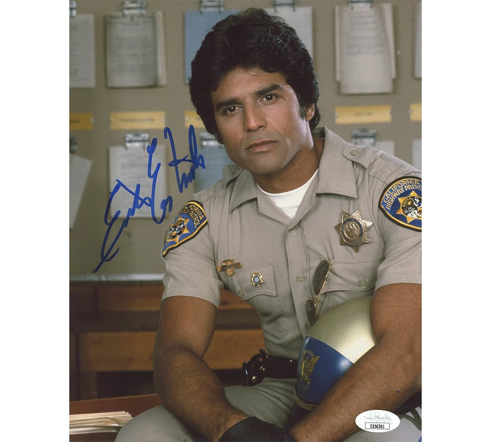 Erik Estrada Signed CHiPs Unframed 8×10 Photo in Uniform Erik Estrada Jersey 8x10-erik-estrada-chips-unframed-8-10, supplier stock photo