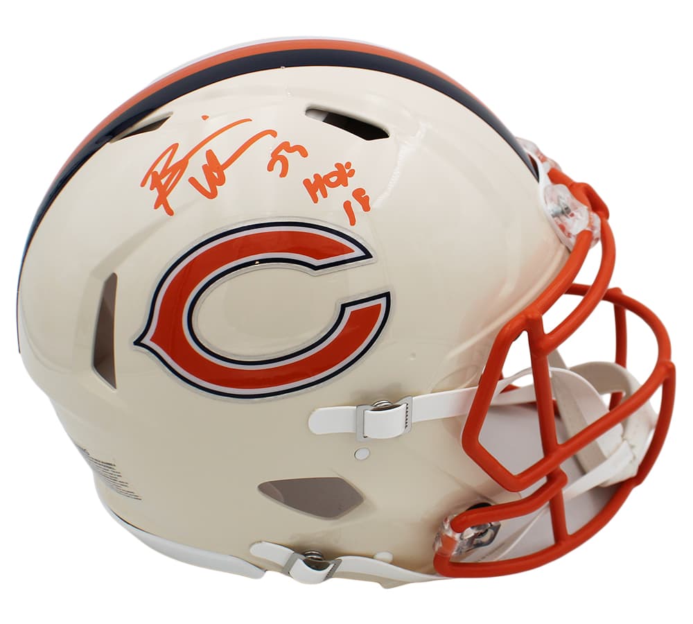 Brian Urlacher Signed Chicago Bears Speed Authentic Retro NFL Helmet with “HOF 18” Inscription Brian Urlacher Helmet brian-urlacher-chicago-bears-speed-retro, Chicago Bears, supplier stock photo