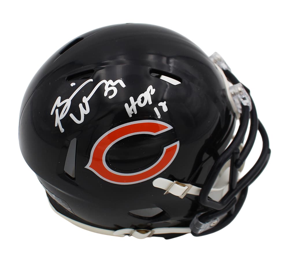 Brian Urlacher Signed Chicago Bears Speed NFL Mini Helmet with “HOF 18” Inscription Brian Urlacher Helmet brian-urlacher-chicago-bears-speed-nfl, Chicago Bears, supplier stock photo