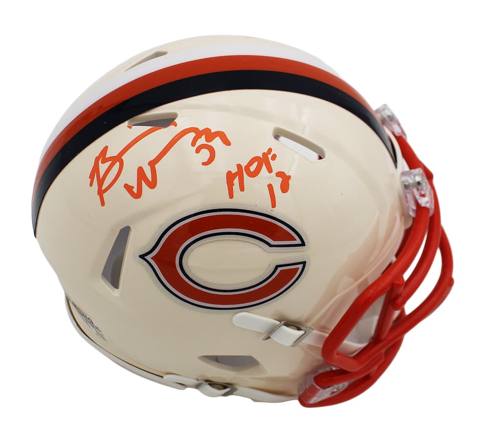 Brian Urlacher Signed Chicago Bears Speed Retro NFL Mini Helmet with “HOF 18” Inscription Brian Urlacher Helmet brian-urlacher-chicago-bears-speed-retro, Chicago Bears, supplier stock photo