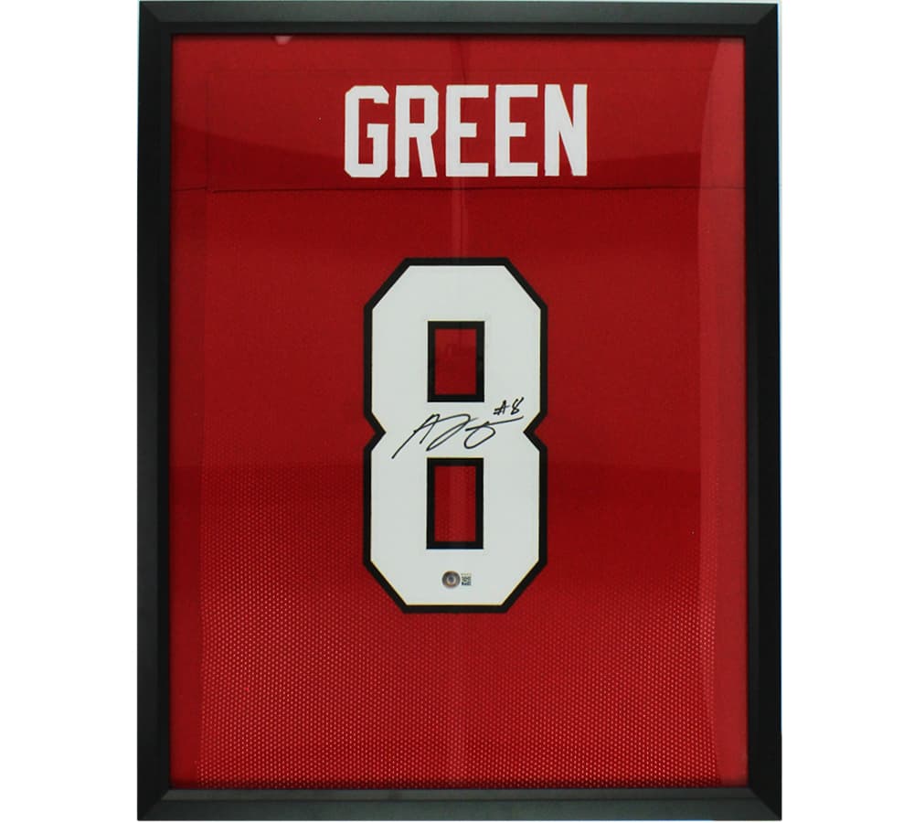 AJ Green Signed Framed Georgia Red Jersey AJ Green Jersey aj-green-framed-georgia-red, supplier stock photo