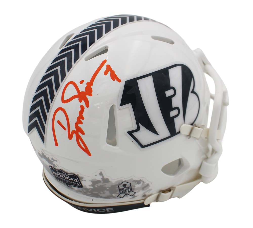 Boomer Esiason Signed Cincinnati Bengals Speed Salute to Service 3 NFL Mini Helmet Boomer Esiason Helmet boomer-esiason-cincinnati-bengals-speed-salute, supplier stock photo