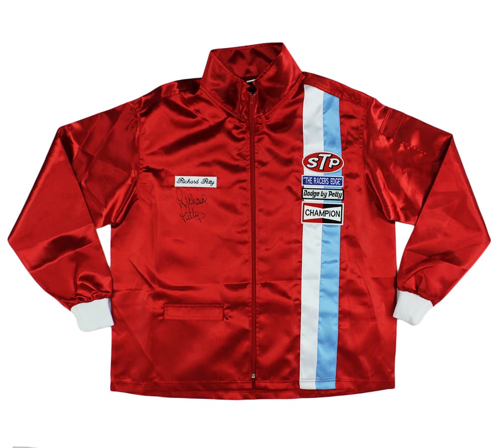 Richard Petty Signed NASCAR STP Red Zipper Uniform Jacket Richard Petty Jersey richard-petty-nascar-stp-red-zipper, supplier stock photo