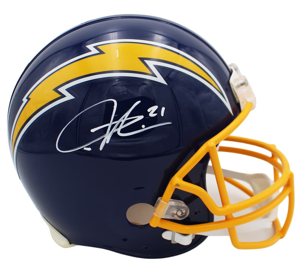 LaDanian Tomlinson Signed San Diego Chargers Authentic Throwback Blue VSR4 NFL Helmet LaDanian Tomlinson Helmet ladanian-tomlinson-san-diego-chargers-throwback, supplier stock photo