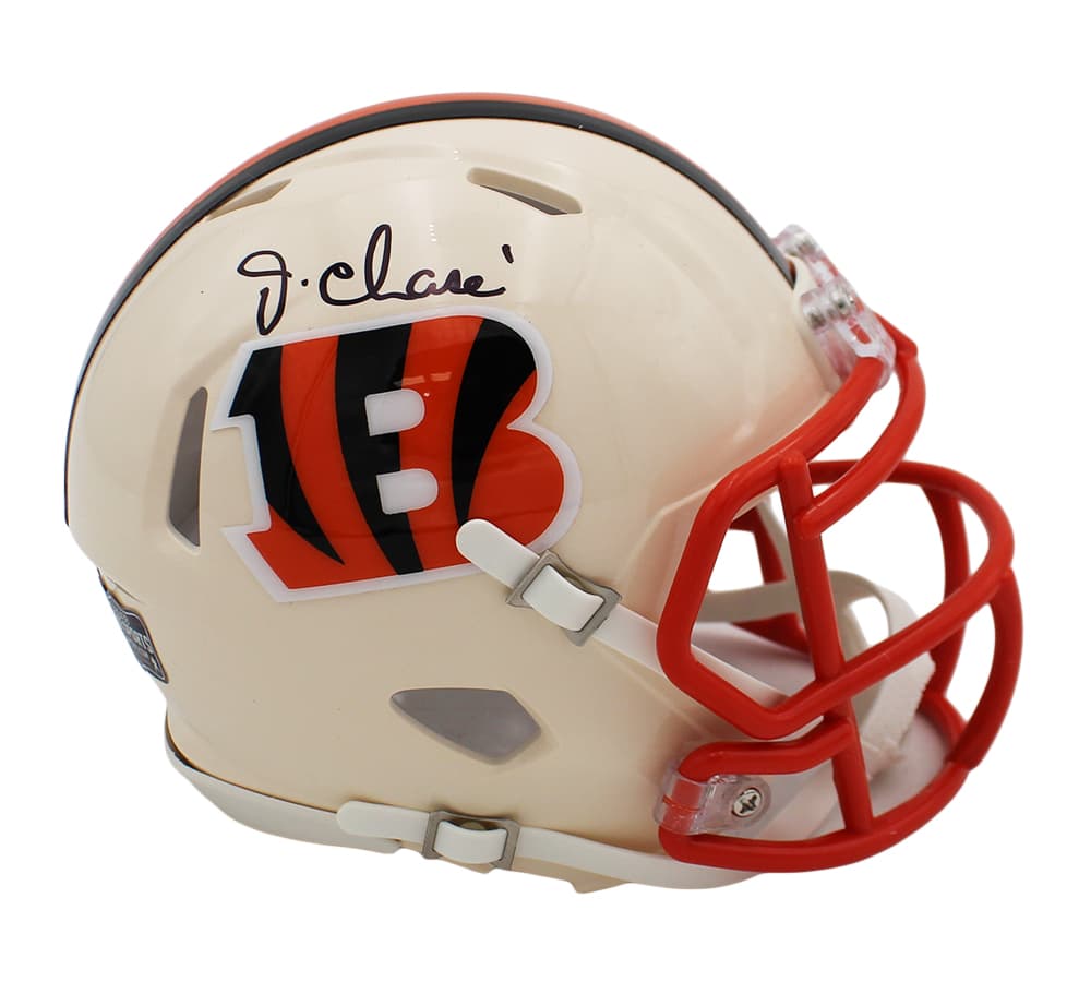 Ja’Marr Chase Signed Cincinnati Bengals Speed Retro NFL Mini Helmet Ja’Marr Chase Helmet jamarr-chase-cincinnati-bengals-speed-retro, supplier stock photo
