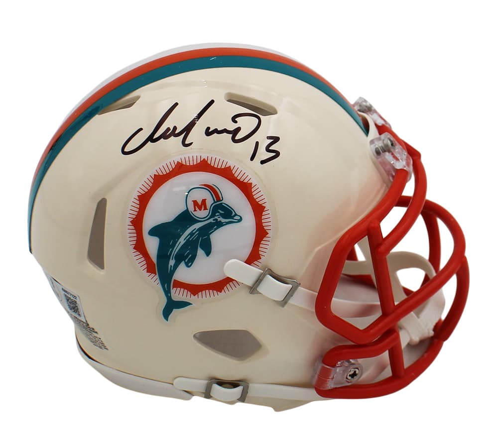 Dan Marino Signed Miami Dolphins Speed Retro Mini NFL Helmet Dan Marino Helmet dan-marino-miami-dolphins-speed-retro, Miami Dolphins, supplier stock photo