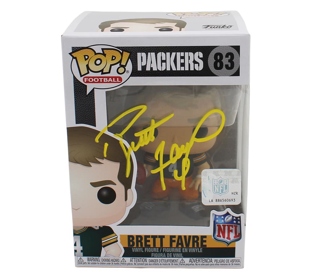Brett Favre Signed Green Bay Packers Model #83 Funko Pop – Yellow Ink Brett Favre Other brett-favre-green-bay-packers-model, Green Bay Packers, supplier stock photo