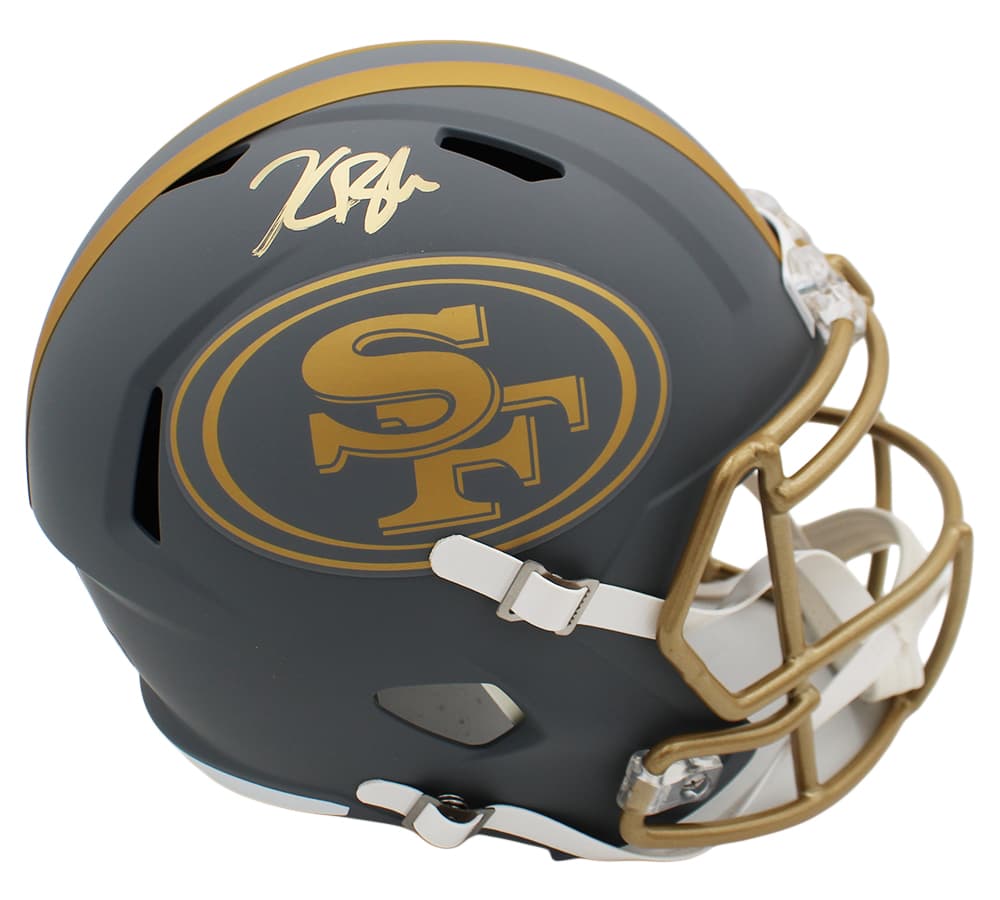 Kaelon Black Signed San Francisco 49ers Speed Slate Full Size NFL Helmet Kaelon Black Helmet kaelon-black-san-francisco-49ers-speed, San Francisco 49ers, supplier stock photo