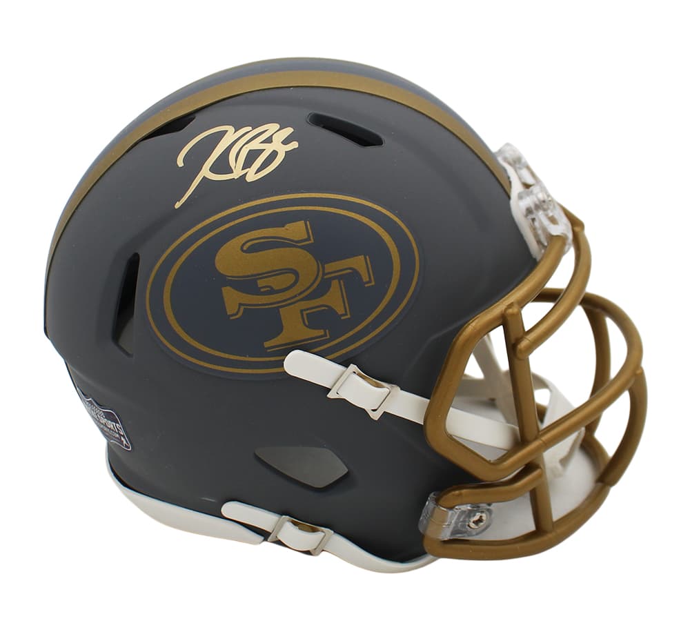 Kaelon Black Signed San Francisco 49ers Speed Slate NFL Mini Helmet Kaelon Black Helmet kaelon-black-san-francisco-49ers-speed, San Francisco 49ers, supplier stock photo