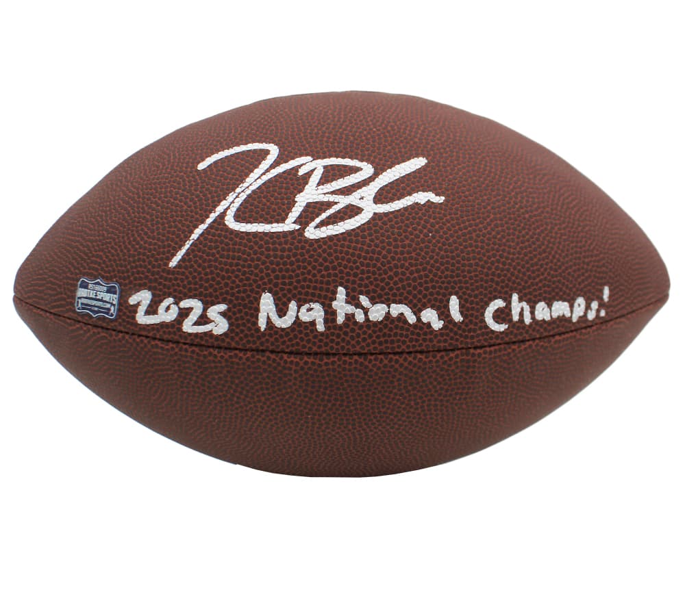 Kaelon Black Signed Indiana Hoosiers Wilson Composite NFL Football with “2025 National Champs” Inscription Kaelon Black Ball kaelon-black-indiana-hoosiers-wilson-composite, supplier stock photo
