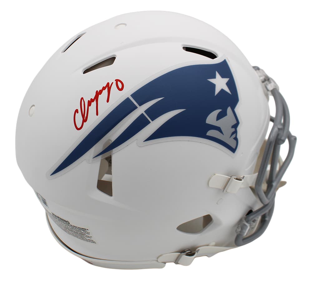 Christian Gonzalez Signed New England Patriots Speed Authentic Rivalries NFL Helmet Christian Gonzalez Helmet christian-gonzalez-england-patriots-speed, New England Patriots, supplier stock photo