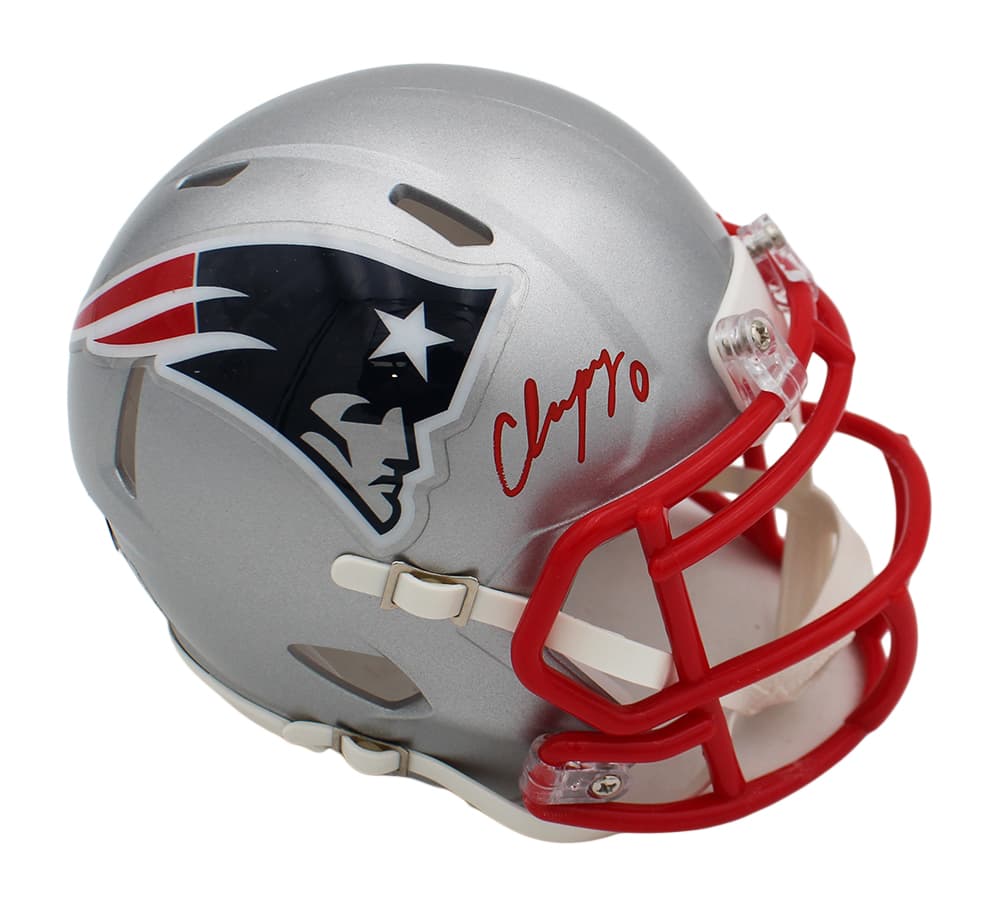 Christian Gonzalez Signed New England Patriots Speed NFL Mini Helmet Christian Gonzalez Helmet christian-gonzalez-england-patriots-speed-nfl, New England Patriots, supplier stock photo