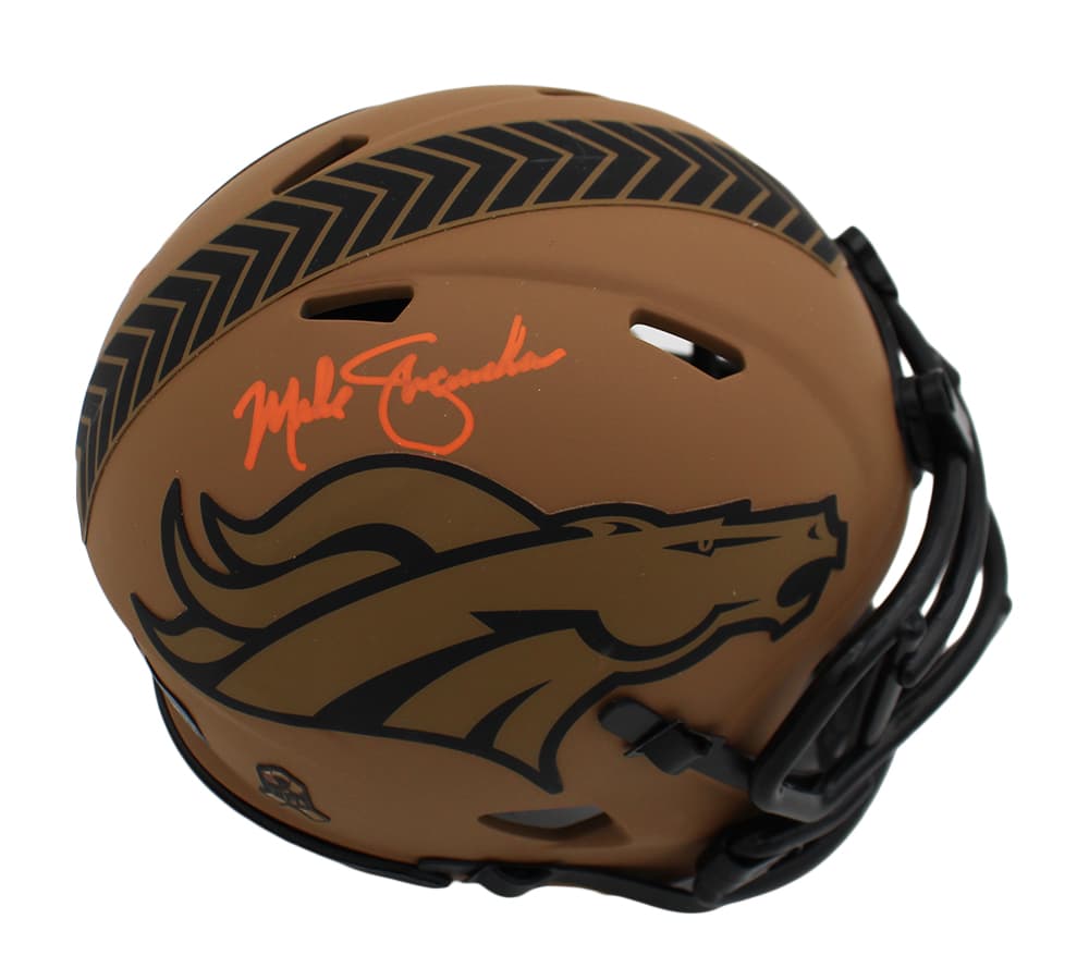 Mike Shanahan Signed Denver Broncos Speed Salute to Service 2 NFL Mini Helmet Mike Shanahan Helmet mike-shanahan-denver-broncos-speed-salute, Denver Broncos, supplier stock photo