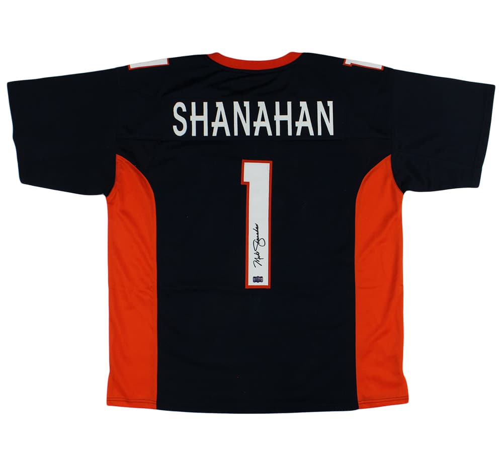 Mike Shanahan Signed Denver Custom Blue Jersey Mike Shanahan Jersey mike-shanahan-denver-blue, supplier stock photo