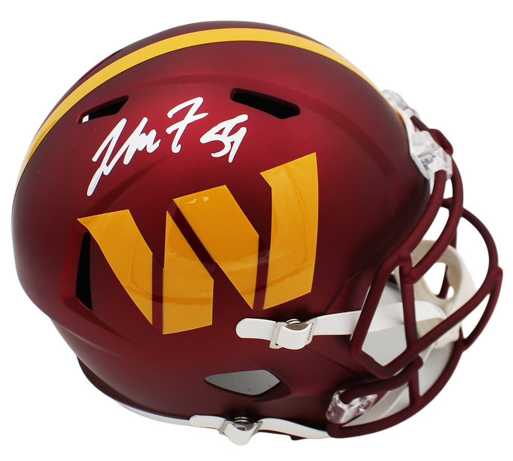 London Fletcher Signed Washingon Commanders Speed Full Size Anodized Maroon NFL Helmet London Fletcher Helmet london-fletcher-washingon-commanders-speed-full, supplier stock photo