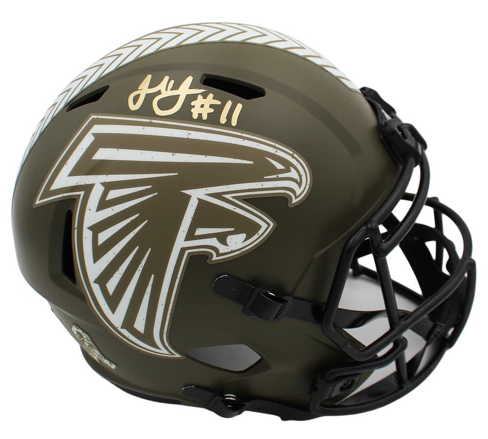 Julio Jones Signed Atlanta Falcons Speed Full Size Salute to Service NFL Helmet Julio Jones Helmet julio-jones-atlanta-falcons-speed-full, supplier stock photo