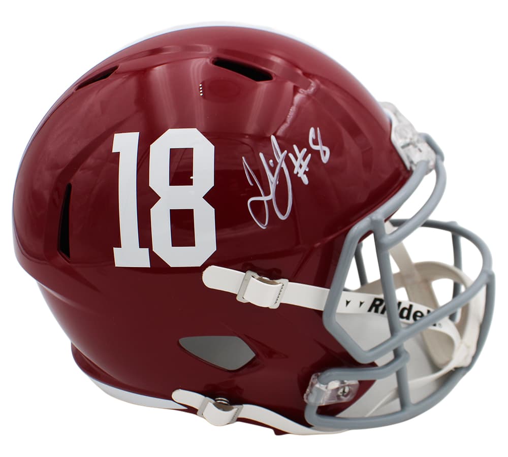 Julio Jones Signed Alabama Crimson Tide Speed Full Size #18 NCAA Helmet Julio Jones Helmet julio-jones-alabama-crimson-tide-speed, Alabama Crimson Tide, supplier stock photo