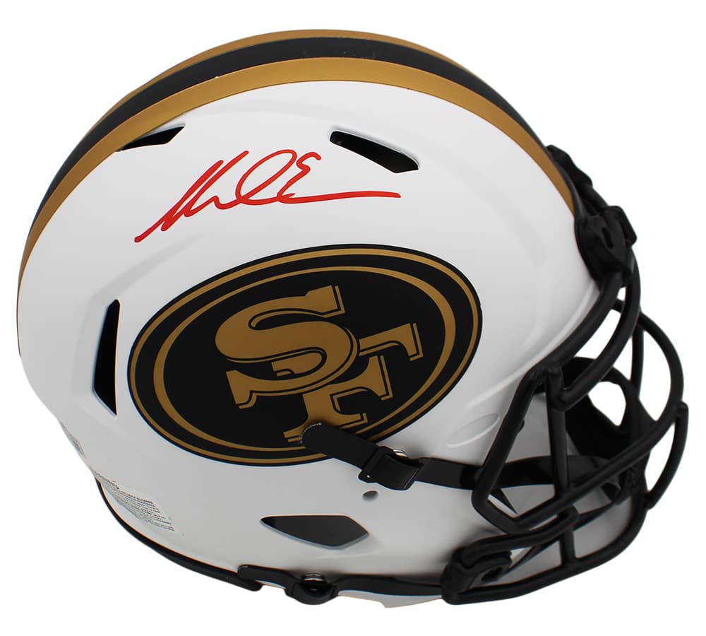 Mike Evans Signed San Francisco 49ers Speed Authentic Lunar NFL Helmet Mike Evans Helmet mike-evans-san-francisco-49ers-speed, San Francisco 49ers, supplier stock photo