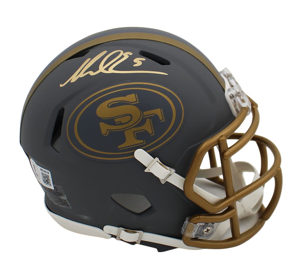 Mike Evans Signed San Francisco 49ers Speed Slate NFL Mini Helmet Mike Evans Helmet mike-evans-san-francisco-49ers-speed, San Francisco 49ers, supplier stock photo