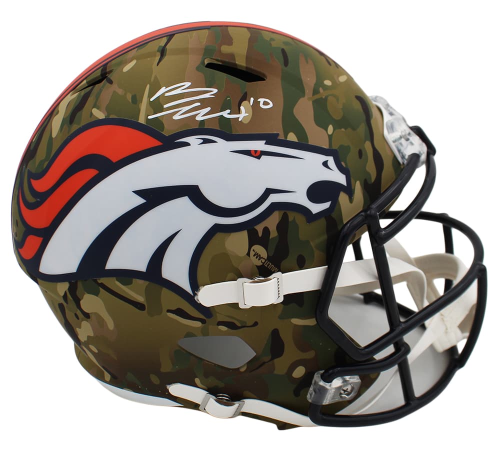 Bo Nix Signed Denver Broncos Speed Full Size Camo NFL Helmet Bo Nix Helmet bo-nix-denver-broncos-speed-full, Denver Broncos, supplier stock photo