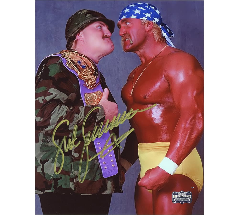 Sgt. Slaughter Signed Wrestling Unframed 8×10 W/ Hulk Photo Sgt. Slaughter Photo 8x10-sgt-slaughter-wrestling-unframed-8-10, supplier stock photo