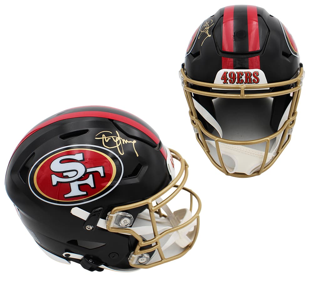 Steve Young Signed San Francisco 49ers Speed Flex Authentic Rivalries NFL Helmet Steve Young Helmet steve-young-san-francisco-49ers-speed, San Francisco 49ers, supplier stock photo