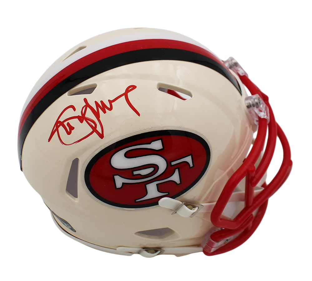 Steve Young Signed San Francisco 49ers Speed Retro NFL Mini Helmet Steve Young Helmet steve-young-san-francisco-49ers-speed, San Francisco 49ers, supplier stock photo