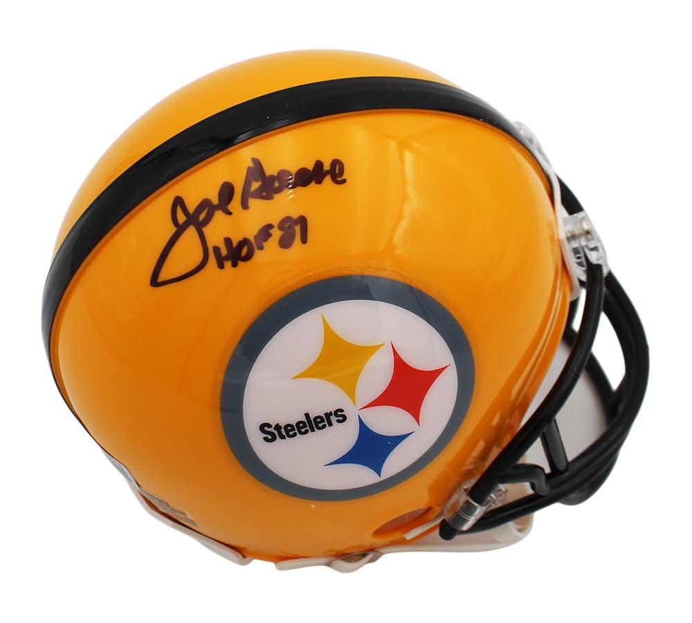 Joe Greene Signed Pittsburgh Steelers VSR4 NFL Mini Helmet with “HOF 87” Inscription Joe Greene Helmet joe-greene-pittsburgh-steelers-vsr4-nfl, Pittsburgh Steelers, supplier stock photo