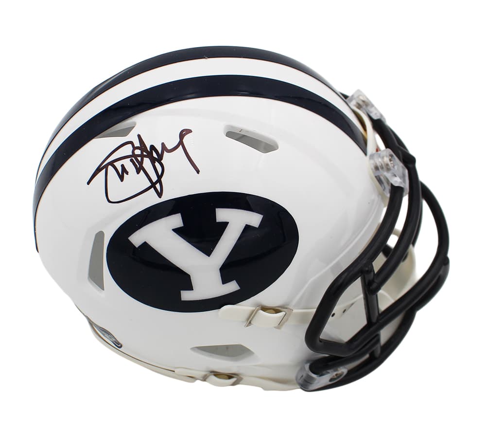 Steve Young Signed BYU Cougars Speed NCAA Mini Helmet Steve Young Helmet steve-young-byu-cougars-speed-ncaa, supplier stock photo