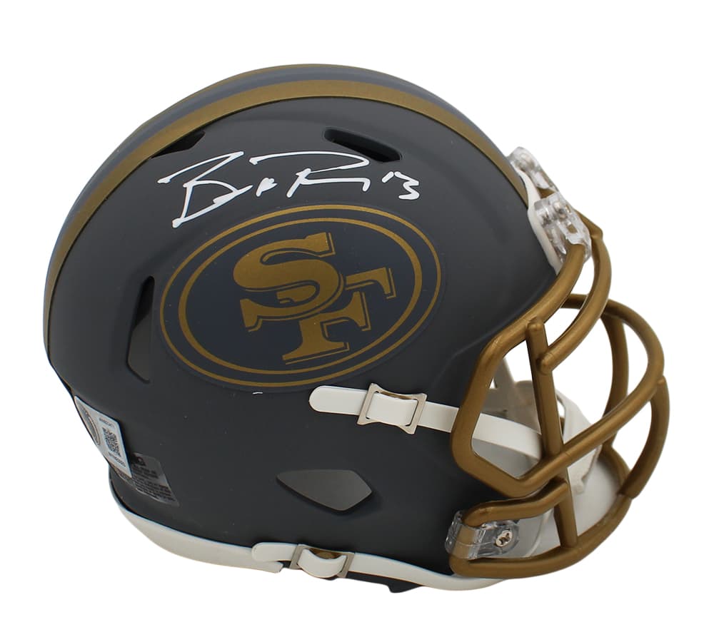 Brock Purdy San Francisco 49ers Speed Slate NFL Mini Helmet Helmet brock-purdy-san-francisco-49ers-speed, San Francisco 49ers, supplier stock photo