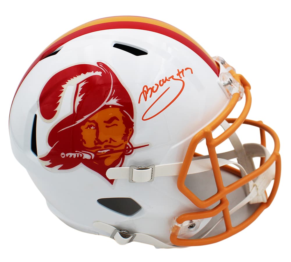 Bucky Irving Signed Tampa Bay Buccaneers Speed Full Size Throwback 1975-96 NFL Helmet Bucky Irving Helmet bucky-irving-tampa-bay-buccaneers-speed, supplier stock photo