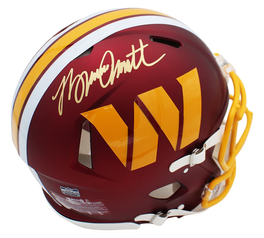 Bruce Smith Signed Washington Commanders Speed Authentic 2025 Alternate NFL Helmet Bruce Smith Helmet bruce-smith-washington-commanders-speed-2025, supplier stock photo