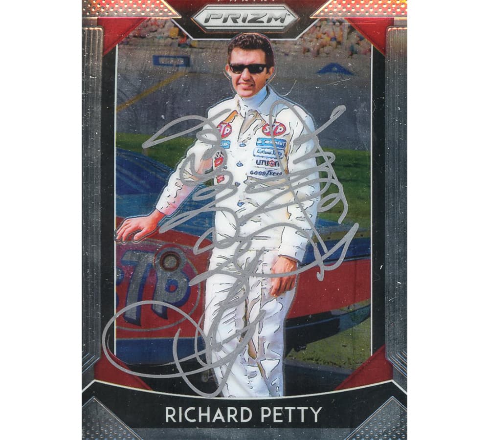Richard Petty Signed NASCAR 2019 Panini Prizm Racing #40 Card Richard Petty Card richard-petty-nascar-2019-panini-prizm, supplier stock photo