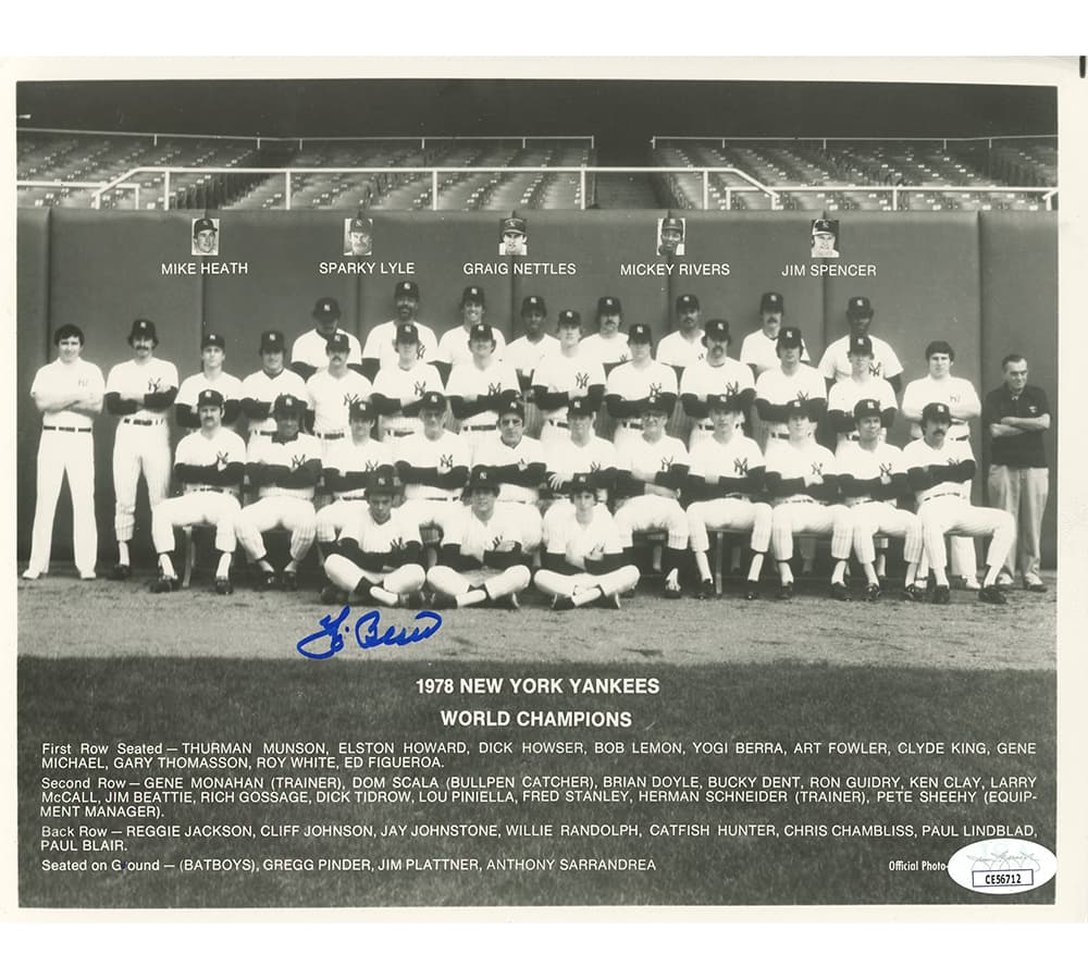 Yogi Berra Signed New York Yankees Unframed 8×10 1978 World Champions MLB Photo Yogi Berra Photo 8x10-yogi-berra-york-yankees-unframed-8, New York Yankees, supplier stock photo