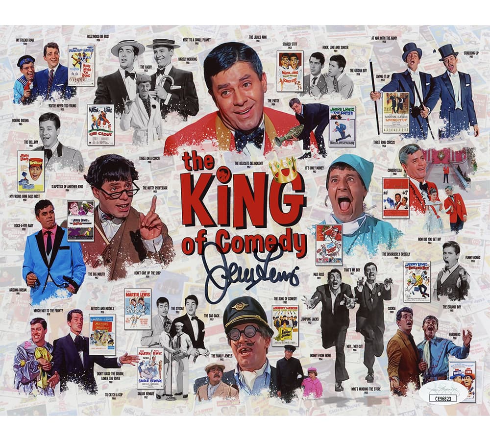 Jerry Lewis Signed Unframed 8×10 The King of Comedy Collage Photo Jerry Lewis Photo 8x10-jerry-lewis-unframed-8-10-king, supplier stock photo