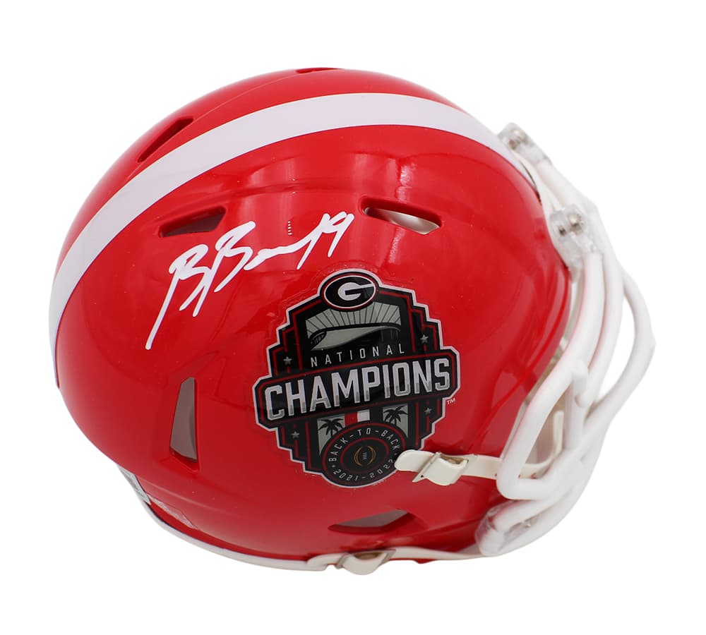 Brock Bowers Signed Georgia Bulldogs Speed 2021-22 National Champions NFL Mini Helmet Brock Bowers Helmet brock-bowers-georgia-bulldogs-speed-2021, supplier stock photo