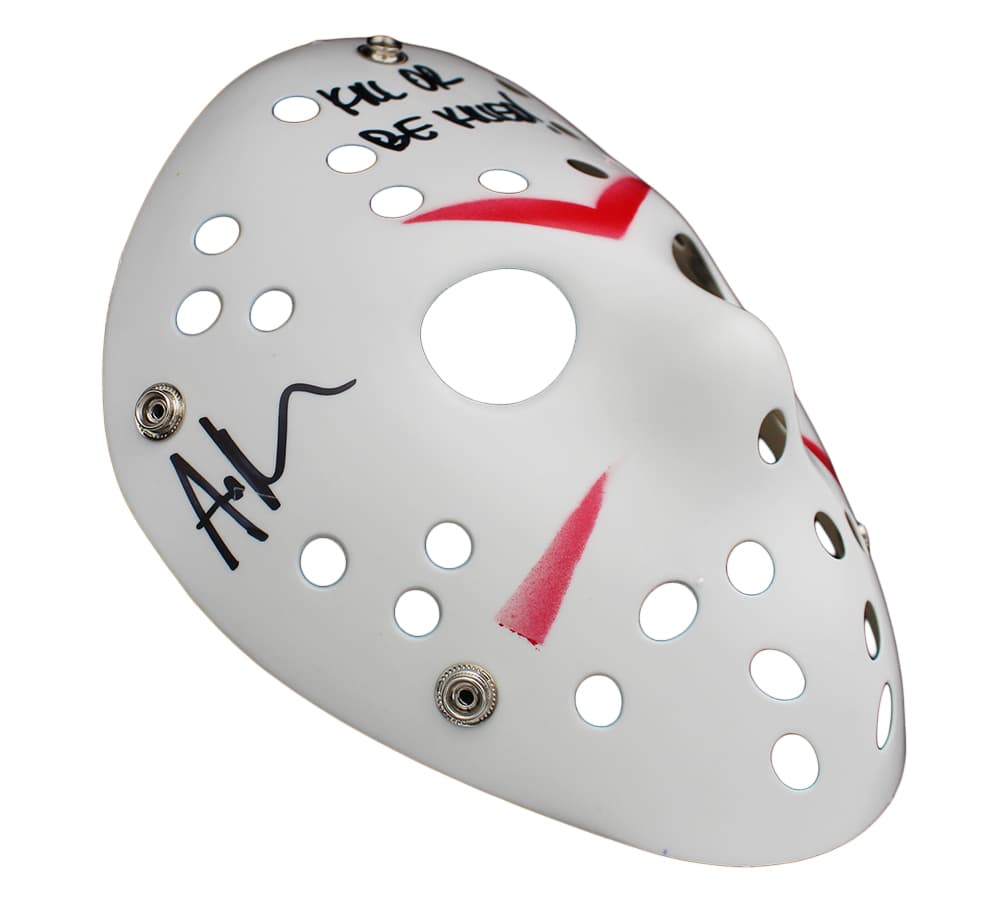 Ari Lehman Signed Friday the 13th White with Red Costume Mask with “Jason 1 & Kill or Be Killed” Inscription Ari Lehman Other ari-lehman-friday-13th-white-red, supplier stock photo