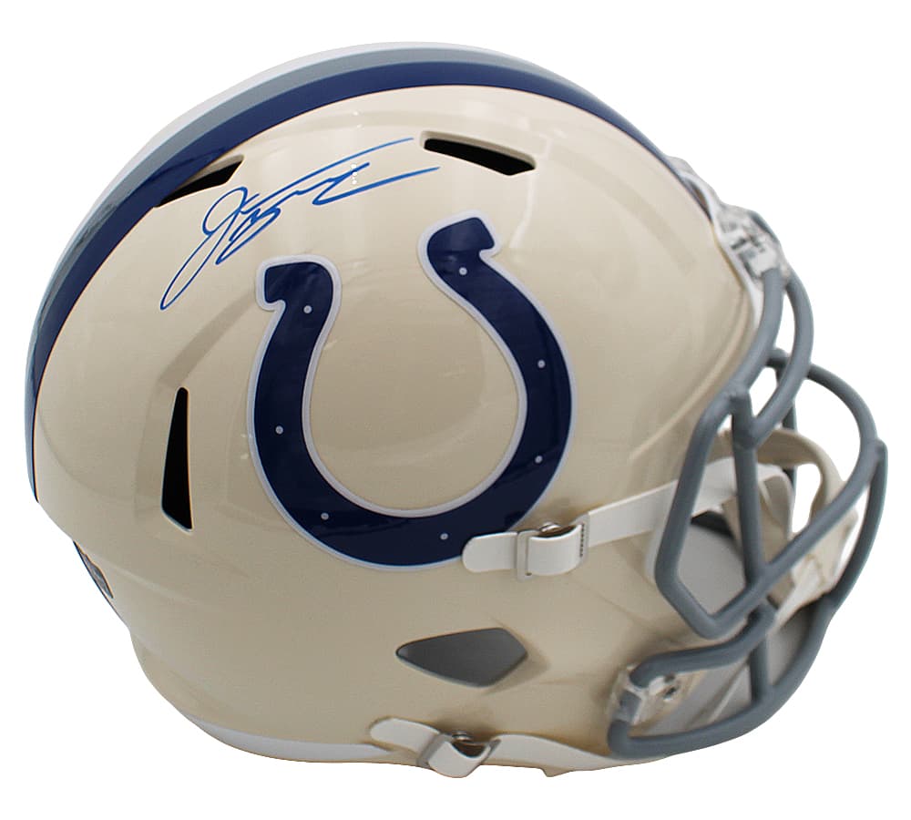 Jonathan Taylor Signed Indianapolis Colts Speed Full Size Retro NFL Helmet Jonathan Taylor Helmet jonathan-taylor-indianapolis-colts-speed-full, supplier stock photo