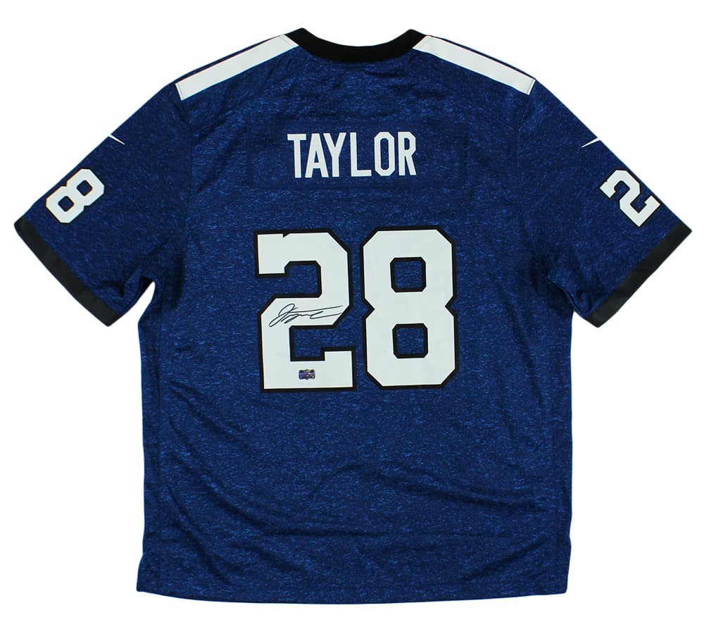 Jonathan Taylor Signed Indianapolis Colts Nike Royal Blue Indiana Night NFL Jersey Jonathan Taylor Jersey jonathan-taylor-indianapolis-colts-nike-royal, supplier stock photo