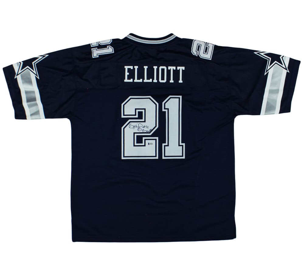 Ezekiel Elliott Signed Dallas Cowboys NFL Pro Cut XL Navy Blue Jersey Ezekiel Elliott Jersey ezekiel-elliott-dallas-cowboys-nfl-pro, Dallas Cowboys, supplier stock photo