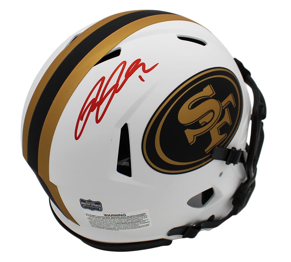 Ricky Pearsall Signed San Francisco 49ers Speed Authentic Lunar NFL Helmet Ricky Pearsall Helmet ricky-pearsall-san-francisco-49ers-speed, San Francisco 49ers, supplier stock photo