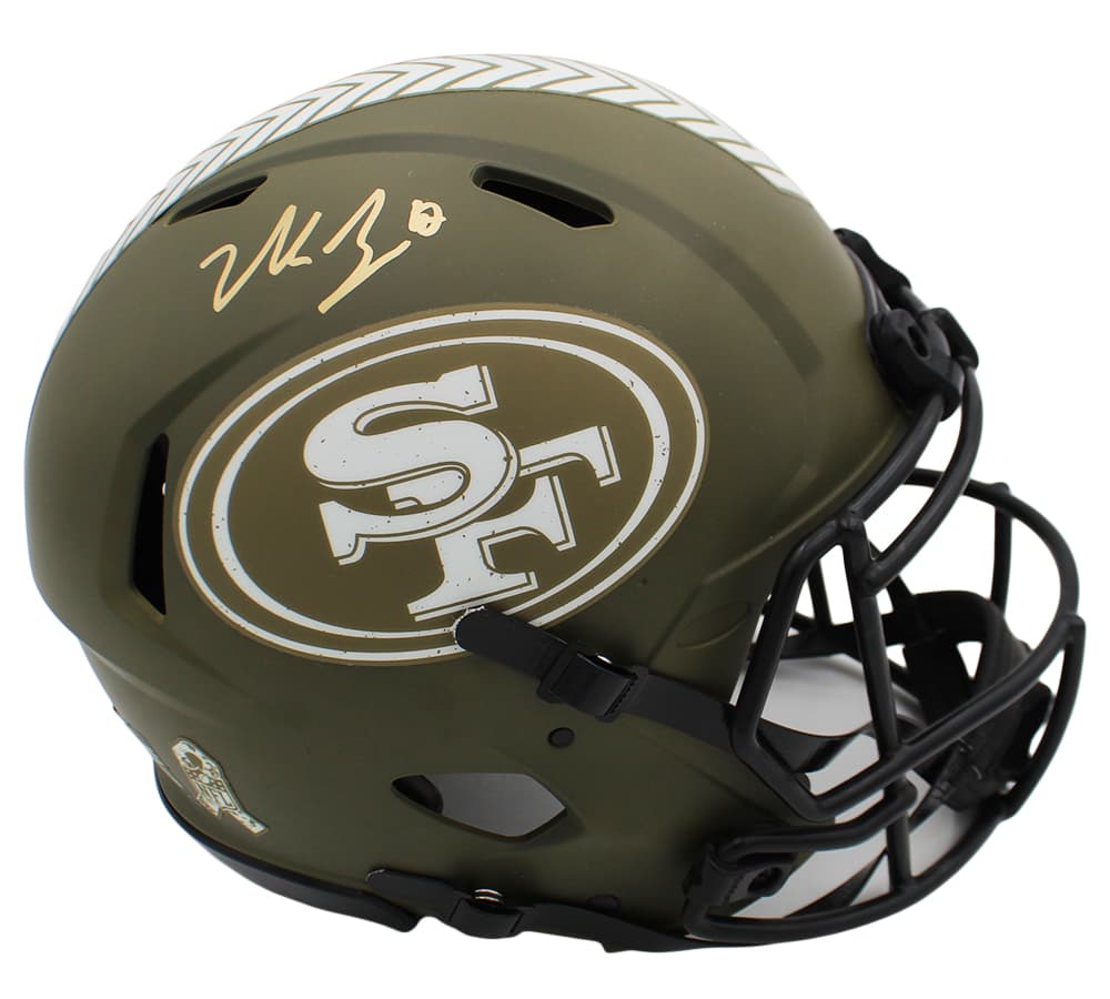 Nick Bosa Signed San Francisco 49ers Speed Authentic Salute to Service NFL Helmet Helmet nick-bosa-san-francisco-49ers-speed, San Francisco 49ers, supplier stock photo